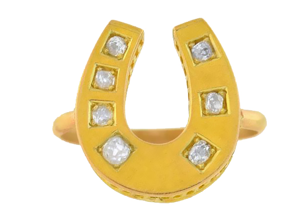 diamond horseshoe ring