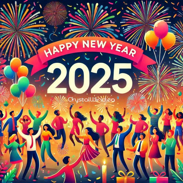 Happy New Year 2025 to All Readers of Crystal Wind!