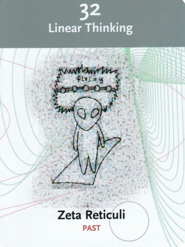 October 2024 Card: Zeta Reticuli - Linear Thinking