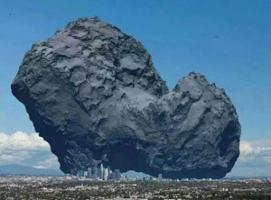 Size Comparison Comet 67P and the City of Los Angeles